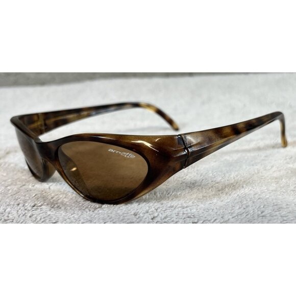 Vintage Arnette Falcon Brown Tortoise Sports Wrap Sunglasses 210-6702 Italy - Picture 1 of 8
